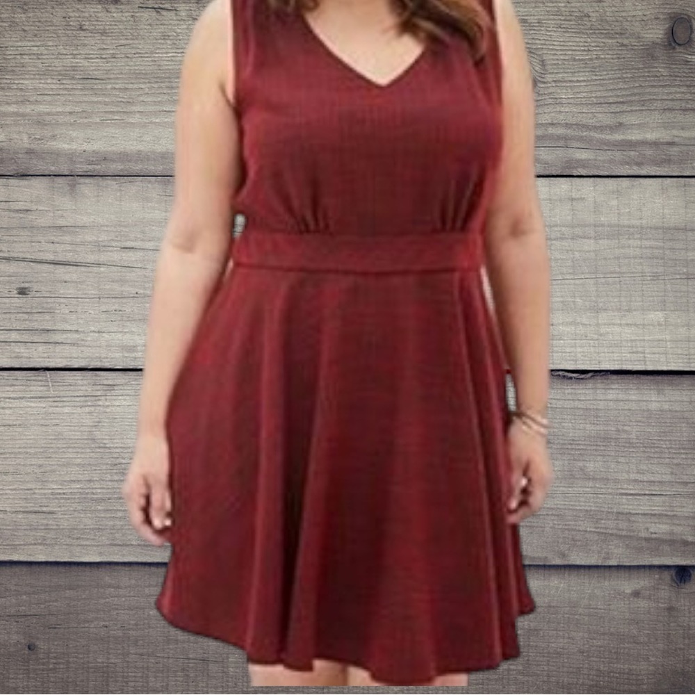 Forever 21 Tweed Style V Neck Dress